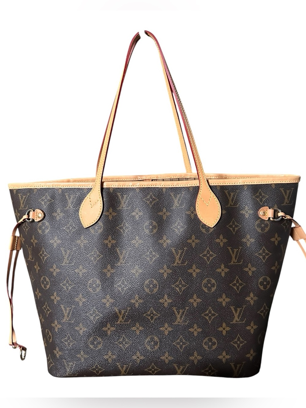 Louis Vuitton Brown Canvas Monogram Neverfull MM Tote Bag